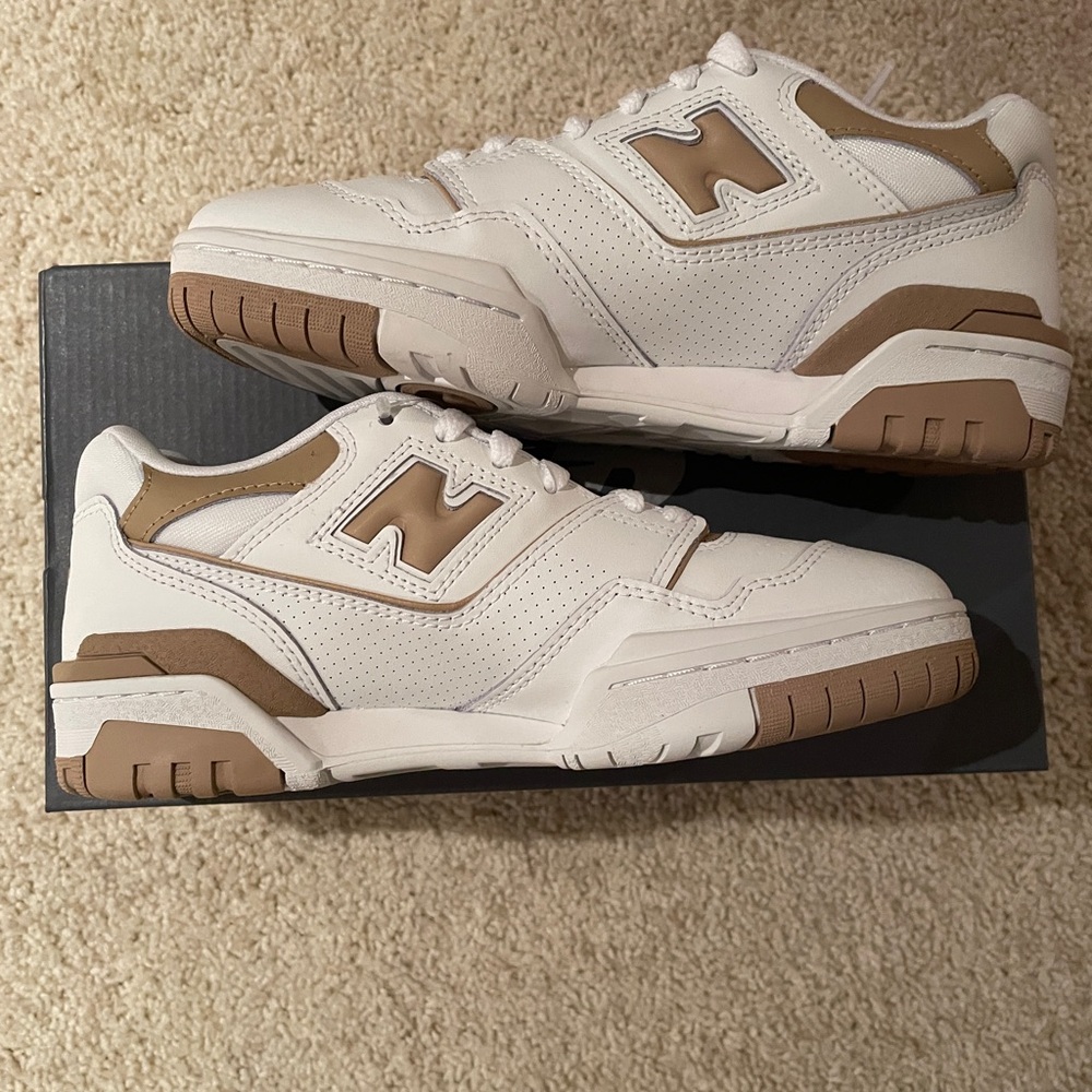 New Balance 550 White/Tan.  Womens size 7.5.
